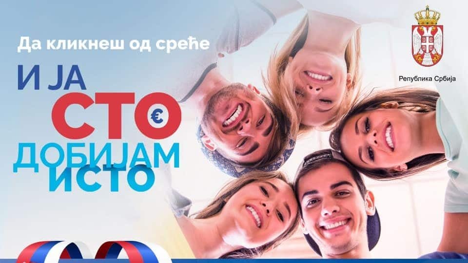 Otvoren Link Za Prijavu Mladih Za Pomo Od Evra Ekonomija