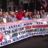 Demonstracije penzionera u Atini 8
