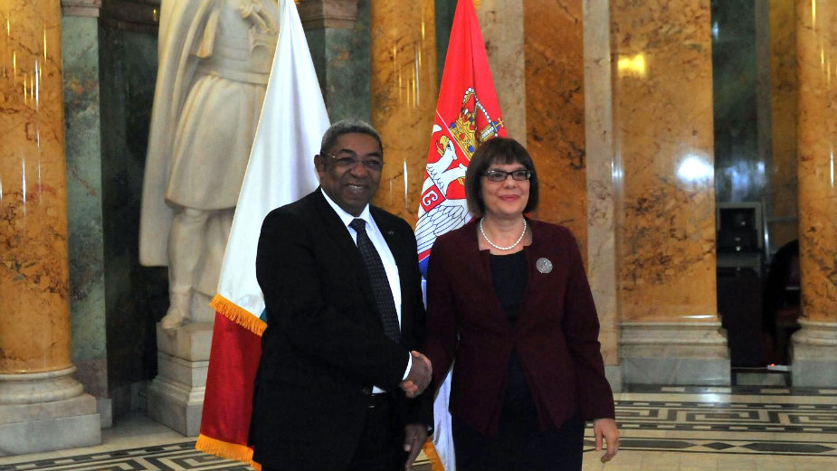 Gojković sa predsednikom Skupštine Madagaskara 1