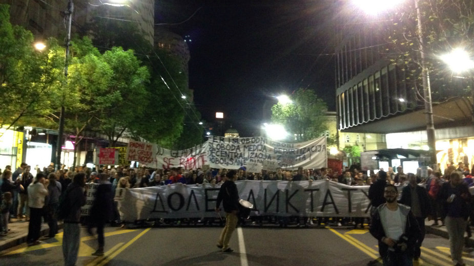 Završeni deseti Protesti protiv diktature, pauza za Uskrs? (VIDEO) 1