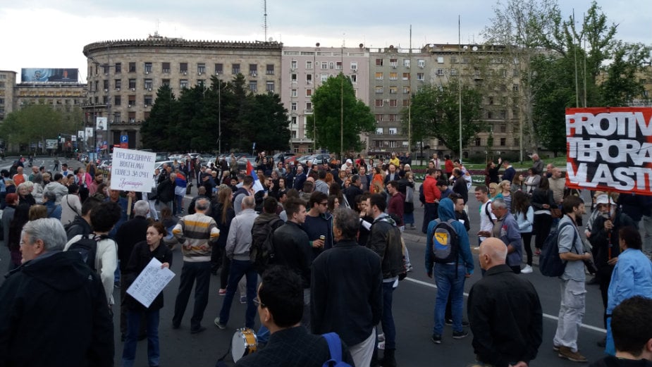 Protest na dan inauguracije 1