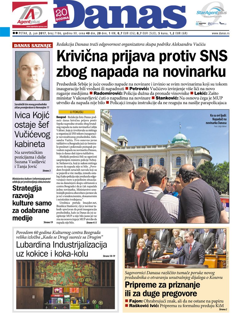 Naslovna za petak 02.06.2017 1