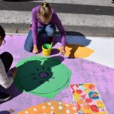 Deca crtala mural za bezbednost u saobraćaju 3