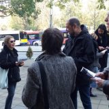 Akcija Grupe protiv medijskog mraka ispred tužilaštva 13