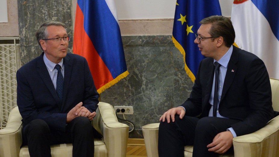 Vučić sa Čepurinom uoči susreta sa Putinom 1