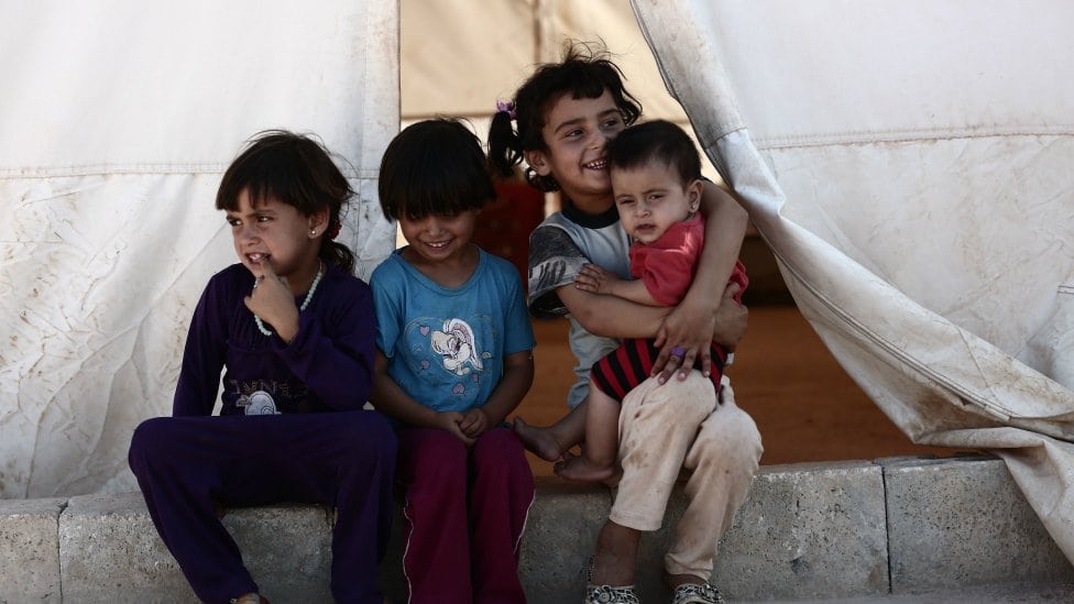 Deca u izbegličkom kampu u provinciji Idlib koju drže pobunjenici