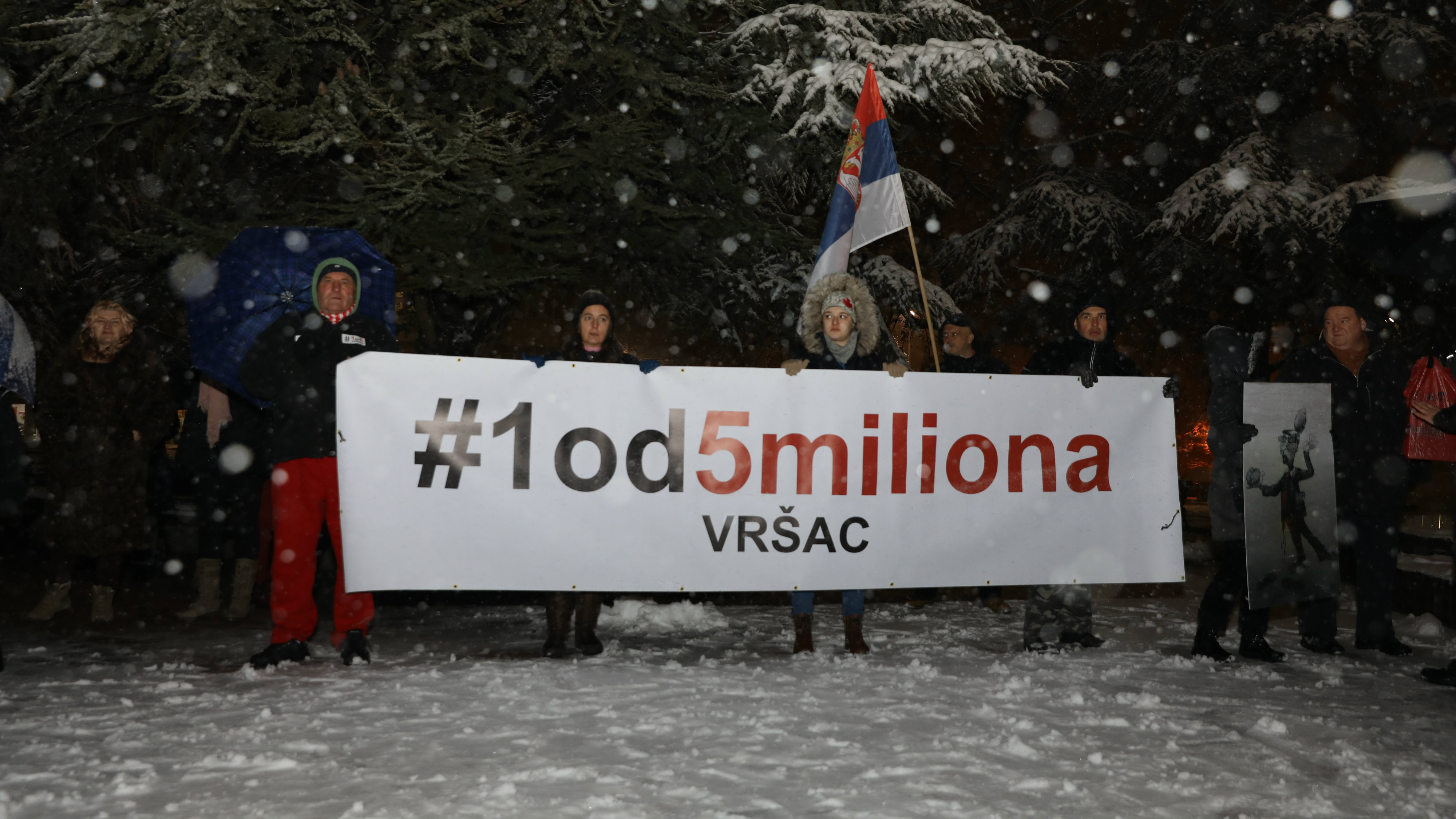 Protesti "Jedan od pet miliona" u više gradova u Srbiji (VIDEO) 12