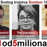 Somborski protest "1 od 5 miliona" ipak 28. februara 13