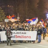 Na protestu u Zaječaru 22. februara govornik Branislav Lečić 12