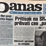 Danas (1999): Ćuruvija osuđen, Toni Bler preti Miloševiću Hagom 12