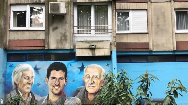 Novak Djokovic's childhood flat in Belgrade