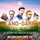 Gledajte Rolan Garos na Eurosport 4K kanalu 15