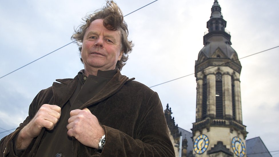 Siegbert Schefke, file pic, with Protestant church in background