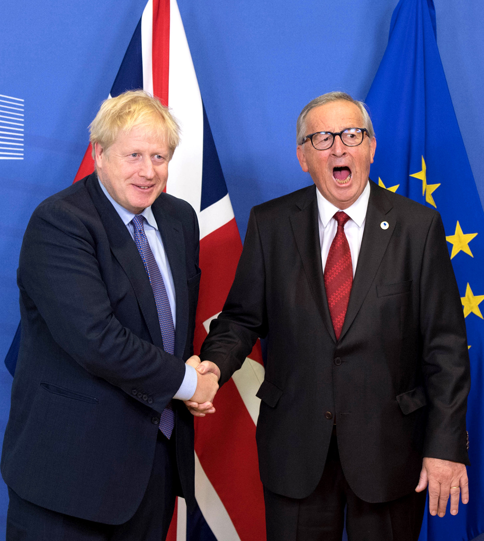 Boris Johnson and Jean-Claude Juncker