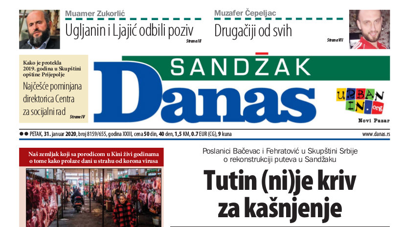 Sandžak Danas - 31. januar 2020. 1