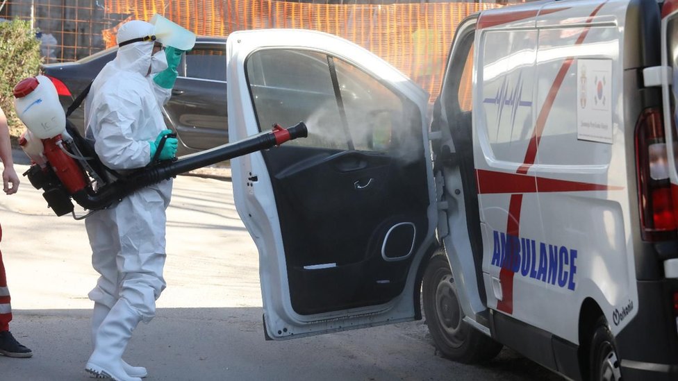 Dezinfekcija ambulatnih kola u Beogradu