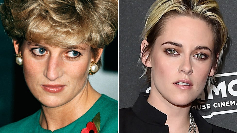 Princess Diana (left) and Kristen Stewart