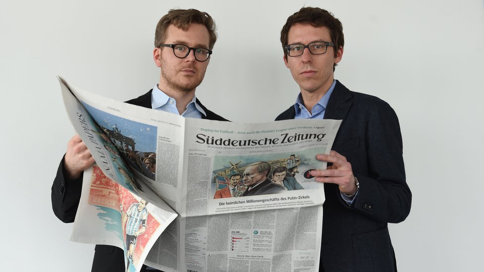 Frederik Obermaier (L) and Bastian Obermayer