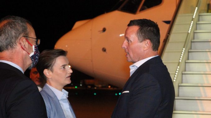 Grenel arrived in Belgrade, received by Prime Minister Brnabic 1