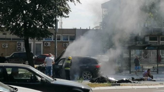A car exploded in New Belgrade, seriously injuring a man previously known to police 1