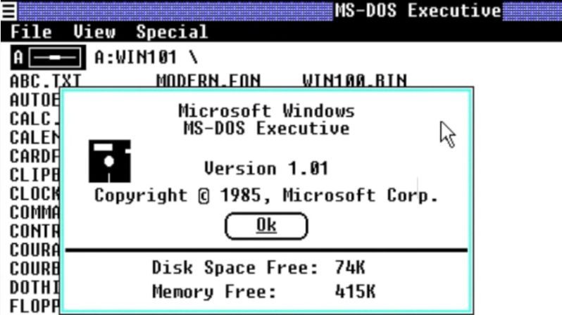 Windows 1.0: Preteča sistema koji danas koristimo 1