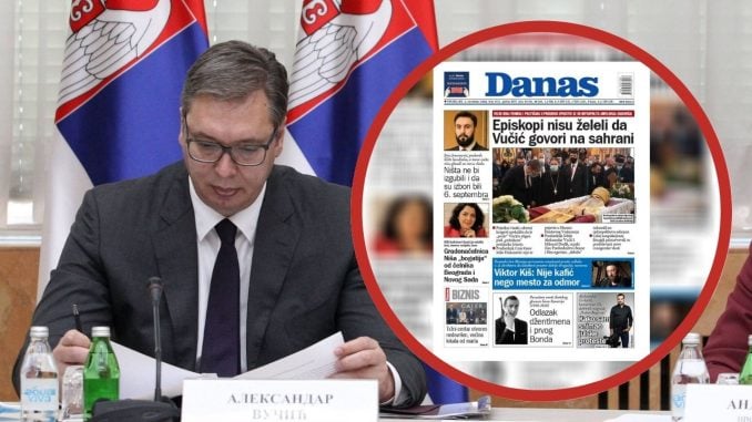 Vučić claims he did not want to speak at Amfilohije's funeral 1