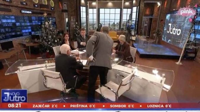 The guest left the TV show accusing Vučić of treason 1