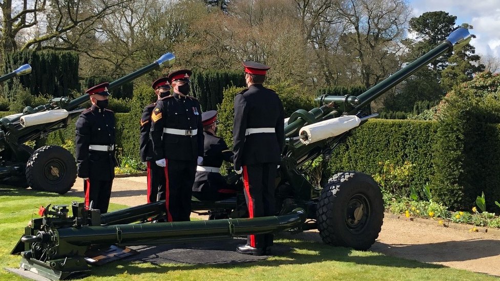 Hillsborough gun salute