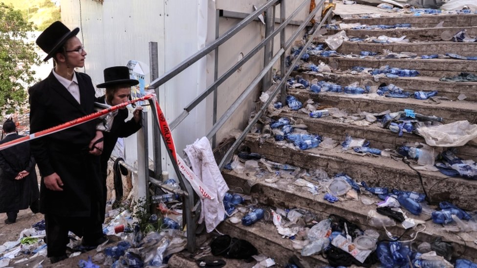 Image shows stairs following the crush