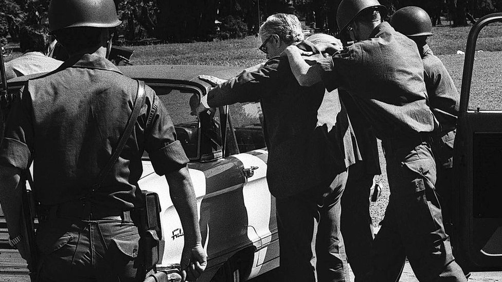 Police raid in Buenos Aires, 1977