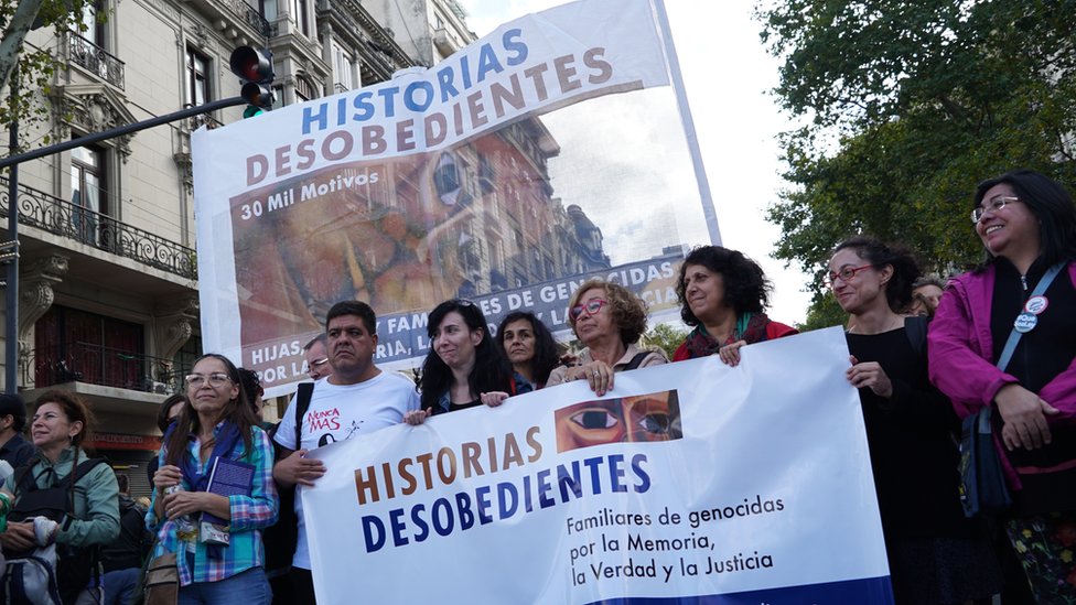 Disobedient Stories collective in the National Day of Memory march, 2019