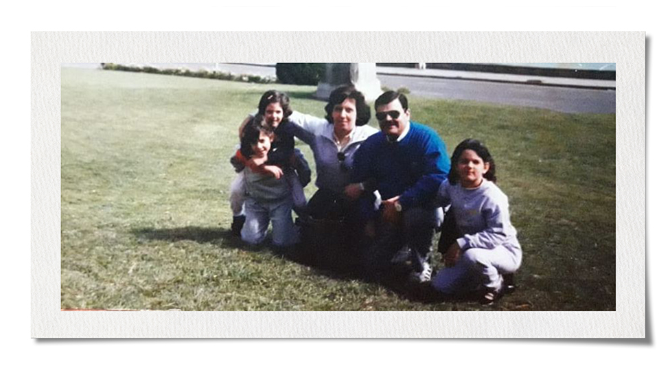 Analía Kalinec with her family on a family trip in the 1980s. Photo courtesy of Analia Kalinec