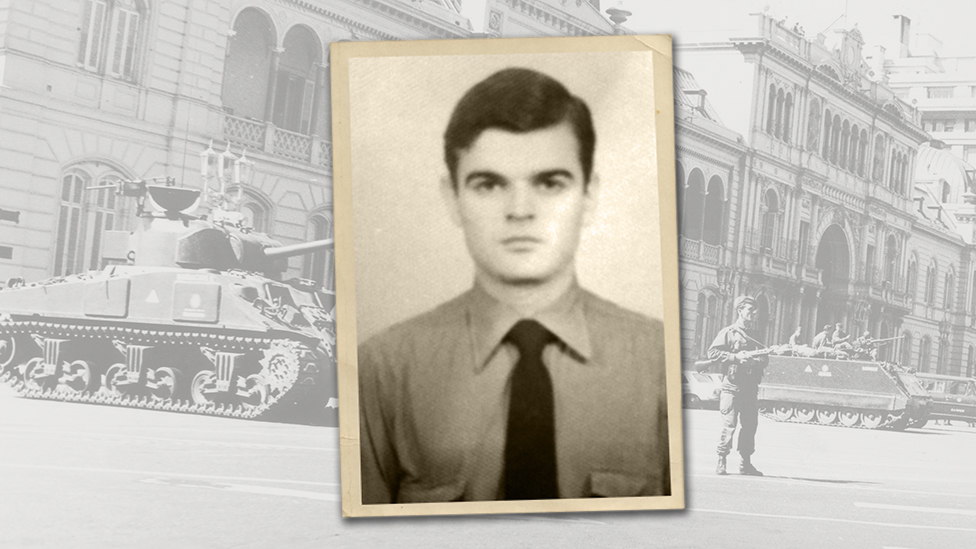 Eduardo Kalinec in his uniform as a young policeman. Photo courtesy of Analia Kalinec