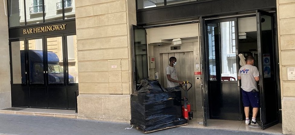 The Ritz Hotel's service entrance in Paris