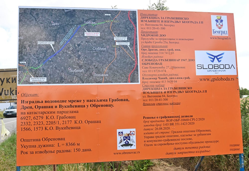 Vesić: Stubline dobile gradsku vodu, počinju radovi na vodovodu od Grabovca do Vukićevice 4