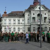 Protest zadrugara i zaposlenih "Agro - Kleka” u Zrenjaninu 1