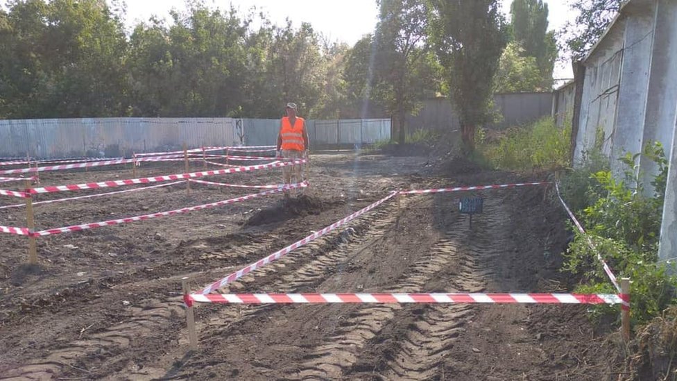 Site of the mass grave in Odessa