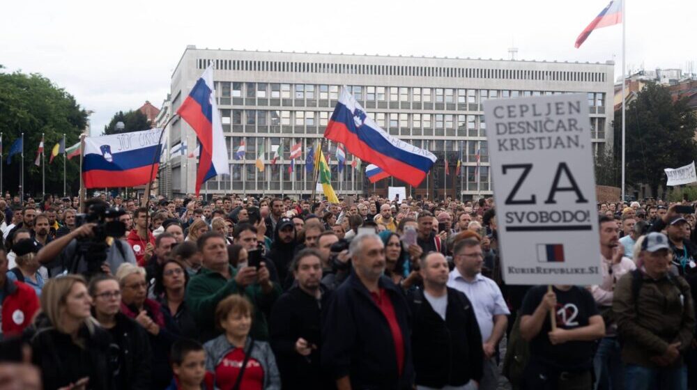 U Ljubljani novi protest protiv kovid potvrda i vakcinacije 1