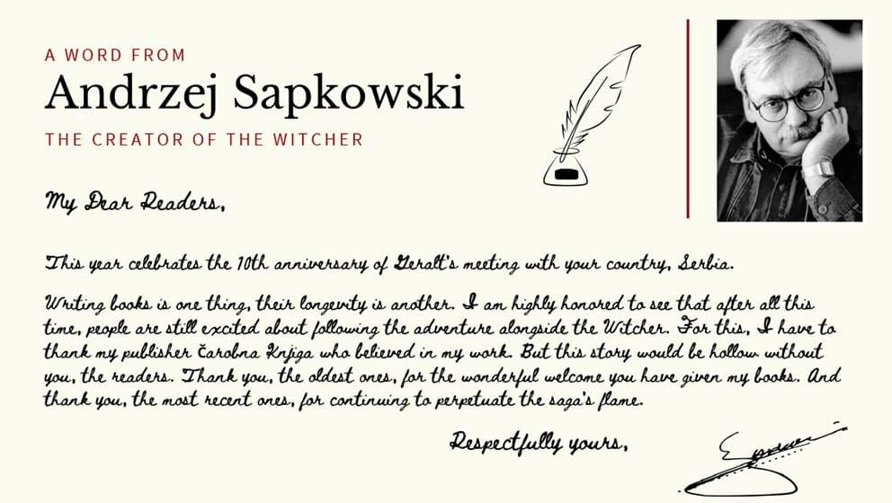 Rođendanska poruka Andžeja Sapkovskog 1