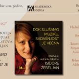 Promocija knjige Isidore Žebeljan u subotu, 25. septembra na Kolarcu 5