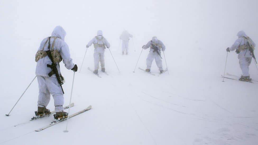 Israeli troops on Mount Hermon