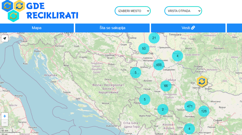 Na portalu SRDA objavljena mapa reciklaže u Srbiji 'Gde reciklirati' 1