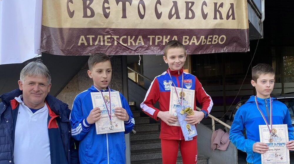 Mladi atletičari AK Užice osvojili tri medalje na Svetosavskom turniru 1