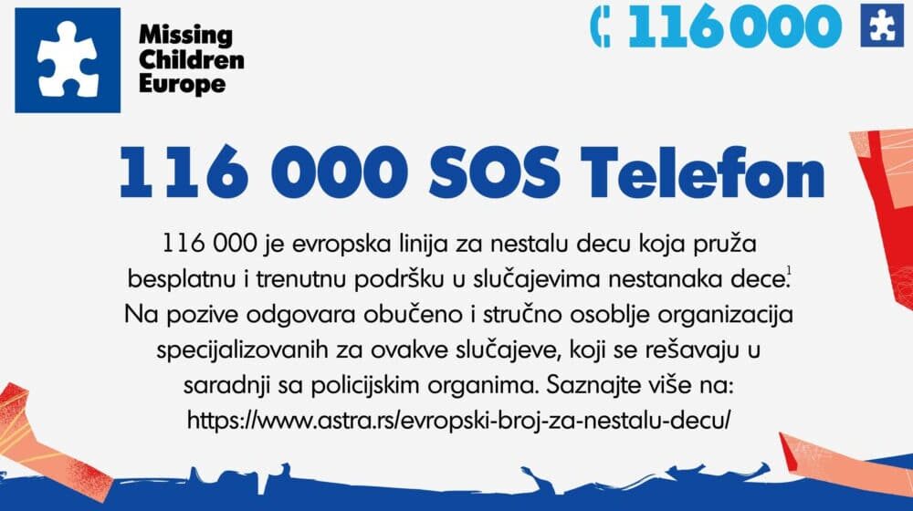 ASTRA: Mapirali smo 123 slučajeva nestale dece u Srbiji, skoro svi pozitivno rešeni 1
