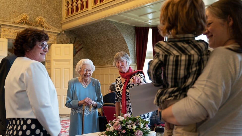 The Queen in Sandringham on 5 February