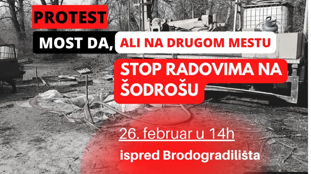 Novi Sad: Sutra protest Ekološkog fronta kod Brodogradilišta 1