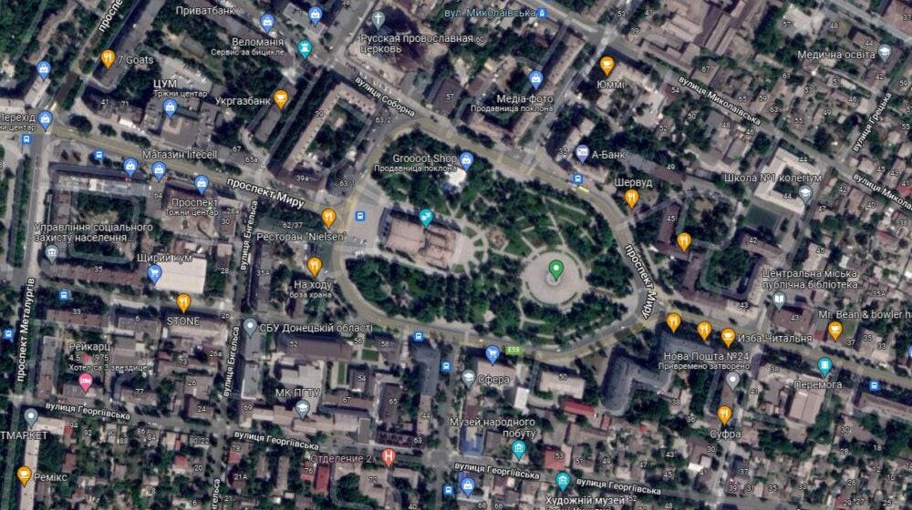 Marijupolj pozorište Google maps