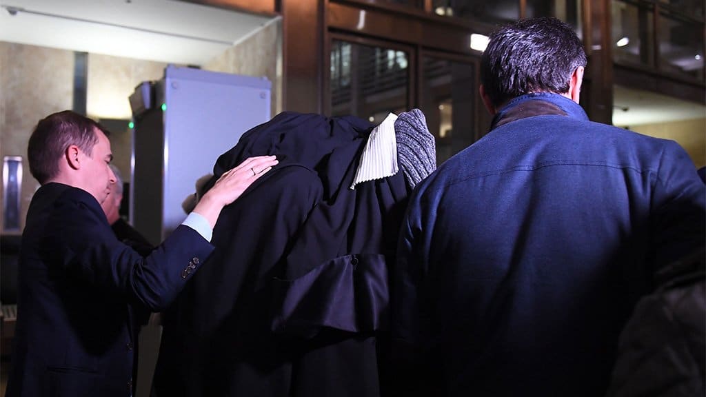 Suleiman Kerimov outside the appeal court of Aix-en-Provence, France, 2017