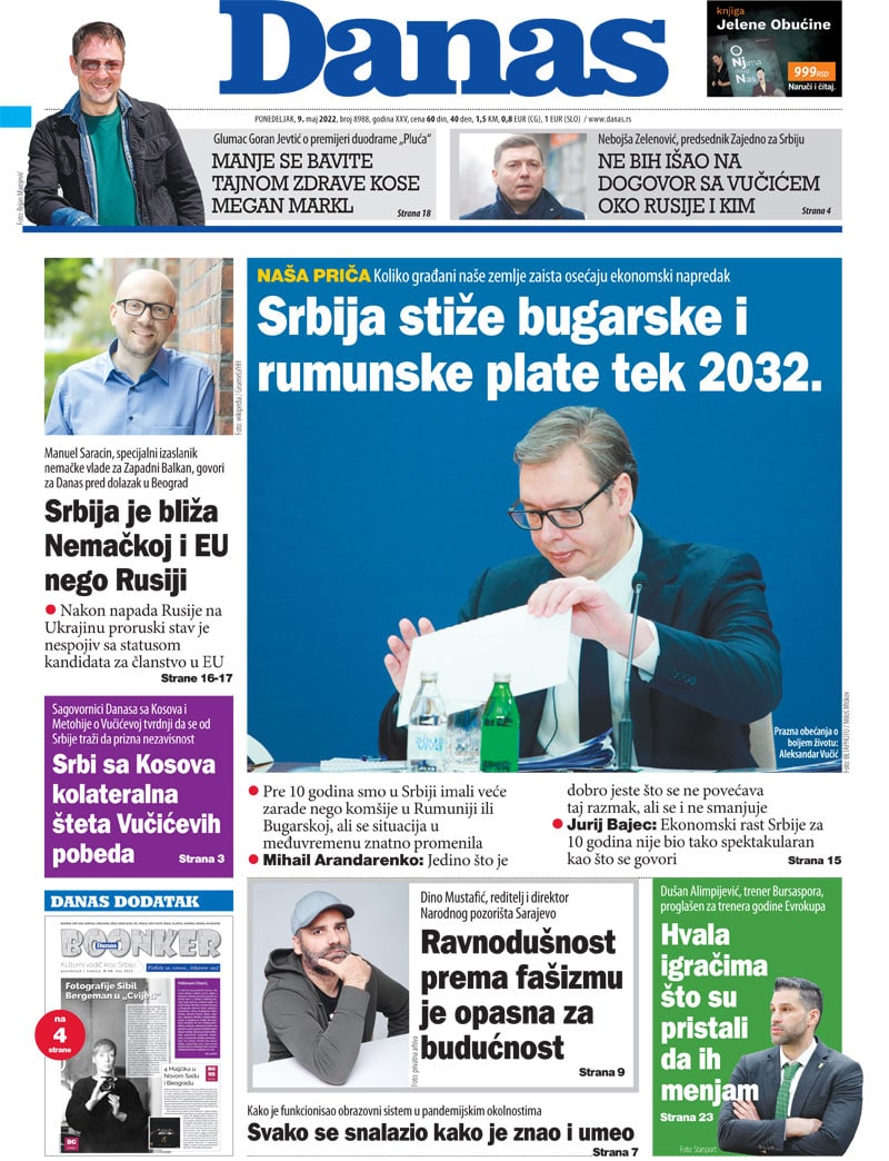 Naslovna za 9. maj 2022. 1