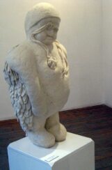 Skulpture od vune Arpada Pulaia u užičkoj galeriji 4